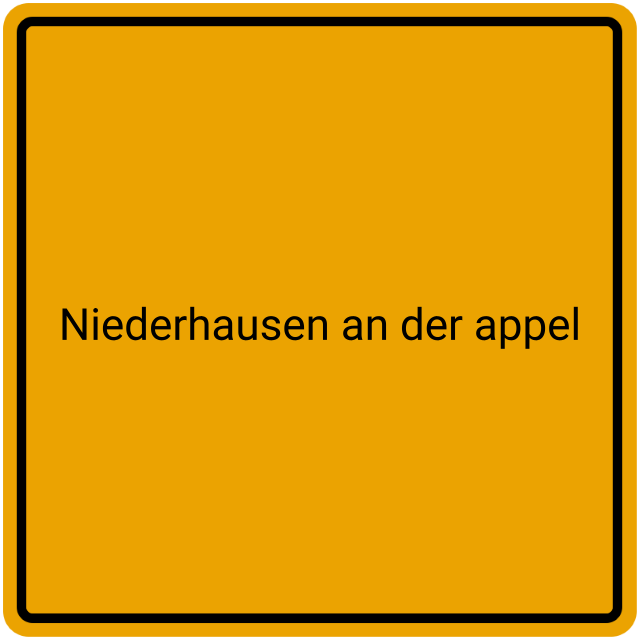 Meldebestätigung Niederhausen an der Appel